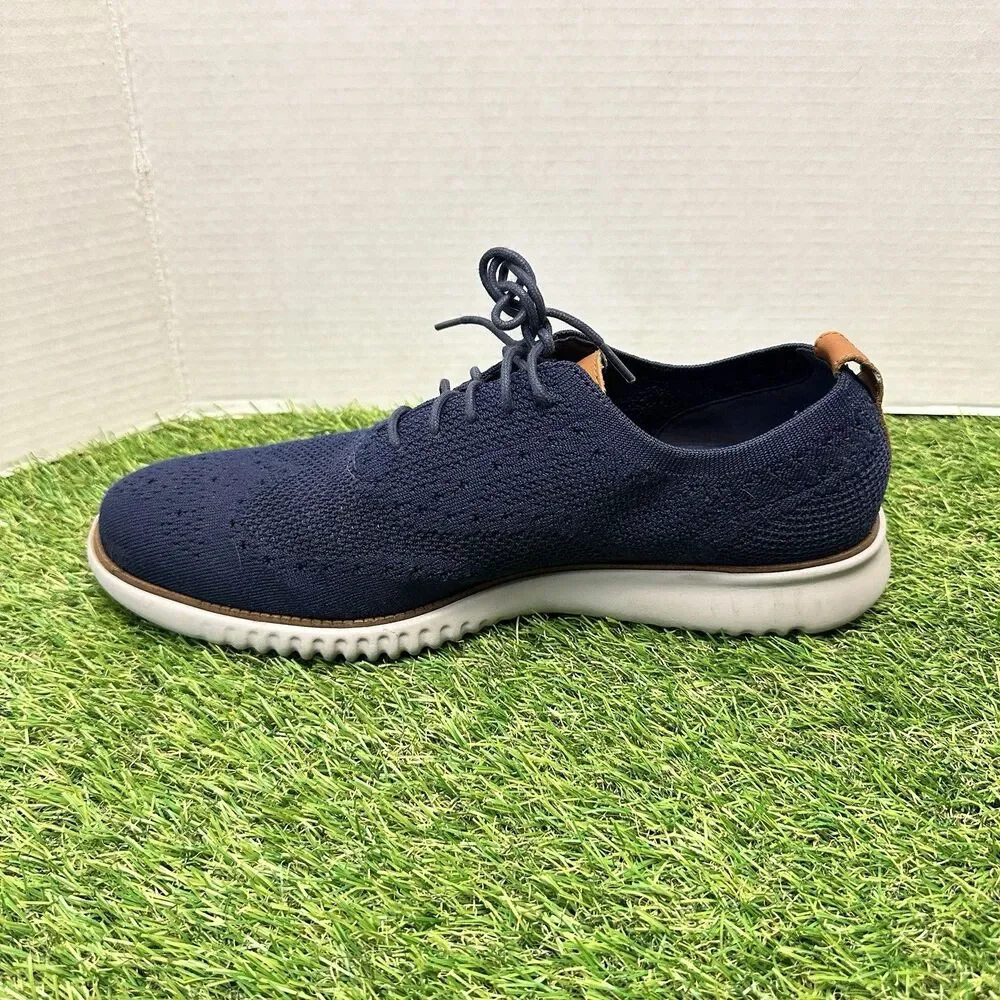 Cole Haan ZeroGrand Stitchlite Mens Size 12M C27569 Marine Blue Casual Oxfords